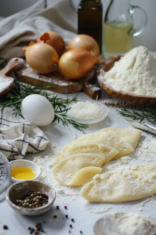 ingredientes Empanadillas de queso de cabra y cebolla caramelizada